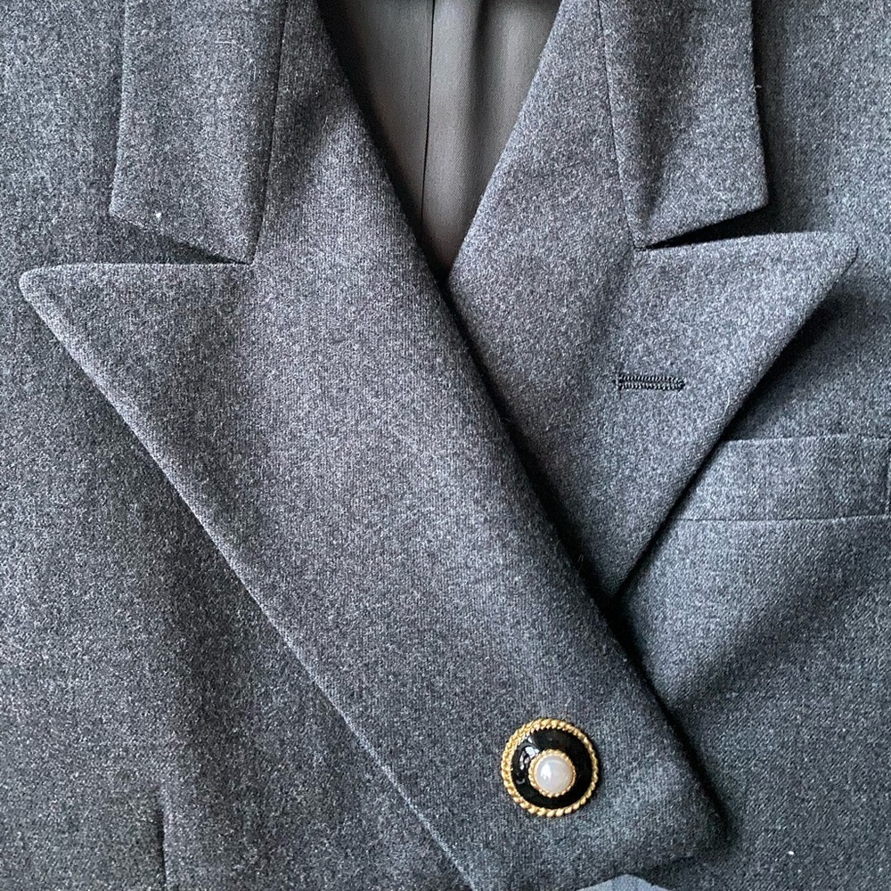 Vintage Upcycled Cropped Blazer LilyLilyL X Ninoi Cerruti - Picture 3 of 11